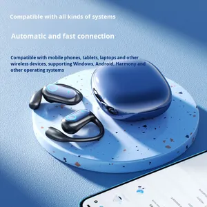 Private Model AI Translation Waterproof Wireless for <strong>Earphones</strong> Touch Control Non-In-Ear Cross-Border New Long <strong>Earphones</strong> - Product Image 2