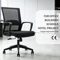 Chaise de bureau ergonomique moderne en maille de haute qualité, réglable en hauteur, pivotante, avec support lombaire et dossier solide