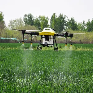 Drone penyemprot penerbangan aluminium, penyemprot Drone pertanian ukuran dapat dilipat serat karbon