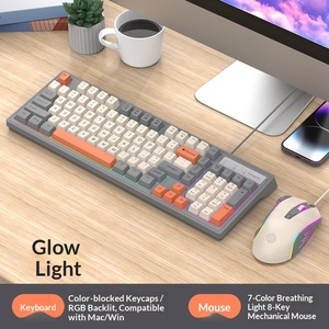 Ensemble <span class=keywords><strong>clavier</strong></span> et <span class=keywords><strong>souris</strong></span> de jeu filaire USB Viper KM800, 98 touches, 4000 DPI, rétroéclairé, <span class=keywords><strong>ergonomique</strong></span> pour ordinateur de bureau et ordinateur portable - Product Image 2