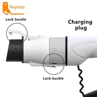 Convertidor Feyree de 3.5kW Monofásico para Vehículos Eléctricos, Tipo 2 a Tipo 1, 16A 250V, Adaptador de Carga Portátil Compatible con Vehículos Eléctricos Estándar Tipo 1