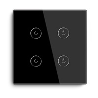 MVAVA 4 Gang 600W Interrupteur d'éclairage intelligent Tuya Interrupteur intelligent WIFI avec Alexa et Google Home