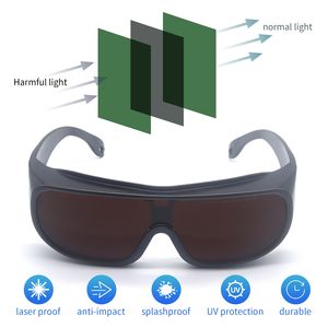 نظارات أمان ليزر دايود 1064 نانومتر معتمدة من <span class=keywords><strong>ANSI</strong></span> <span class=keywords><strong>Z87.1</strong></span> عدسات بولي كربونات واقية مع إطارات بلاستيكية/PC لحماية العين - Product Image 3