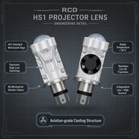 Projecteur de phare avant compact à double cœur en aluminium aéronautique RHD, technologie 1,8 pouce, faisceau bi-couche, lumière de conduite blanche LED, en stock et prêt à être expédié