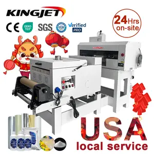 Kingjet a3 dtf printer printing machine digital t-shirt printing machine printer for clothes A3 40cm dual i3200 head DTF printer