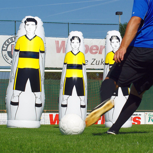 Maniquí Inflable de PVC Blanco y Negro de 70 Pulgadas, Plegable y Portátil, para Entrenamiento de Agilidad en Fútbol Americano - Product Image 6