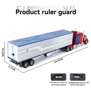 Nouveau modèle <span class=keywords><strong>de</strong></span> camion lourd américain Peterbilt 398 en métal moulé sous pression 1:24, semi-remorque, jouet pour garçons, <span class=keywords><strong>voiture</strong></span> ancienne - Product Image 4
