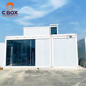 Cbox Hotel Modular Prefabricado de 2 Pisos Personalizado con Pared de Cristal para Habitaciones de Resort, Casa Contenedor de Paquete Plano - Product Image 4