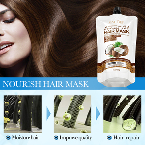 OEM <span class=keywords><strong>SADOER</strong></span> ผลิตภัณฑ์มาใหม่ ขายดี ครีมนวดผมน้ำมันมะพร้าว บำรุงผมนุ่มสลวย ฟูสวย แฮร์มาส์ก แบรนด์ส่วนตัว - Product Image 5