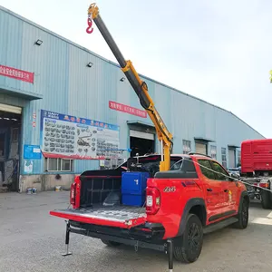 DC 12 V Electric Mini 0.8 Ton Loading Fixed Pickup Truck Mounted Crane