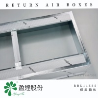RBL11555 Boîtiers d'air de retour carrés modernes en acier galvanisé avec couche isolante pour stabiliser la température de l'air des conduits d'air des centres commerciaux