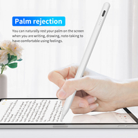Stylet numérique actif en métal rechargeable USB-C avec 4 voyants d'affichage de la puissance, rejet de la paume et attraction magnétique pour écran tactile