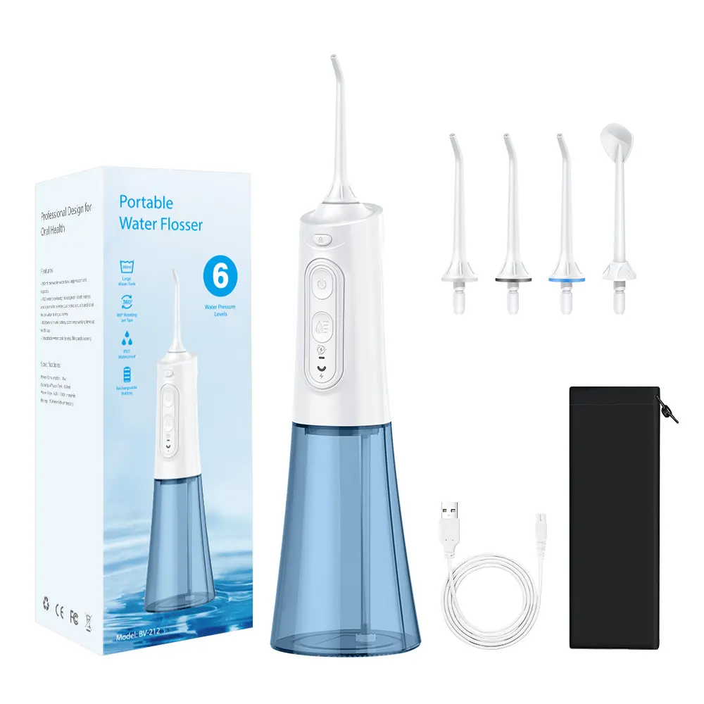 Nhãn hiệu riêng thuận tiện xách tay bằng miệng Flosser răng điện tử Picks Flosser nước Flosser răng sạch hơn