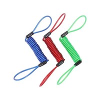 Offre à durée limitée Rappel de verrouillage de disque antivol Corde à ressort en fil d'acier rose