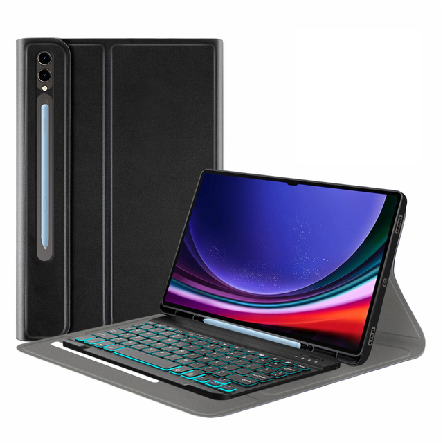 RGB backlit Wireless Keyboard case for Samsung galaxy Tab S9 Ultra 14.6 S10 ultra Tablet case Cover 2024 Wholesales Factory