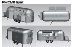 Remolque de Comida Lofty de 13.2m con Cocina Completa, Tienda Móvil para Café, Helados, Pizza, Dulces, Papas Fritas, Remolque de Comida Callejera, Camión de Comida Móvil en Venta - Product Image 5