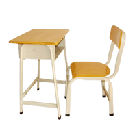 Bureau moderne en métal simple avec tiroir pour livres pour salle de classe, école, maison, bureau, salon ou hôpital