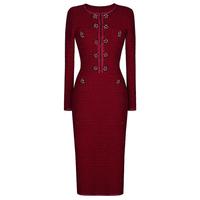 Robe de soirée élégante noire en maille tricotée à manches longues, coupe ajustée, nouvelle mode, vente en gros pour boutiques