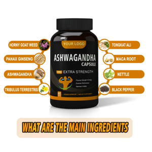 Aeglewell OEM Özel Etiket Saf Bitkisel Organik Takviyeler Aşvaganda Kök Ekstresi Ksm-66 Aşvaganda Kapsülleri - Product Image 3