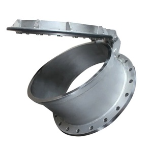 Stainless Steel 304 Flap Valve Round End <strong>Line</strong> Flanged <strong>Gate</strong> Check Valve - Product Image 1