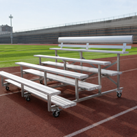 Tribunes de stade sportives en aluminium, gradins portables pliables faciles et simples à monter