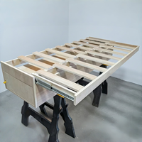 Lit pliant moderne en bois massif avec compartiment de rangement pour le camping en voiture OEM/ODM