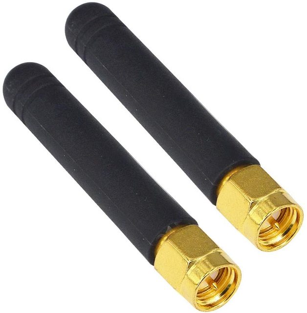 Straight Rubber WiFi/2.4G 433MHz Omni Directional Antenna ISM Communication Antenna Whip Helical RP SMA Antenna for WiFi Router