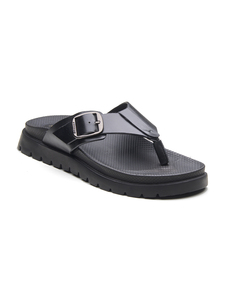 Sandalias Importadas de Cuero con Punta Abierta, Estilo Slip-On, Transpirables, Antideslizantes, Cómodas, Casuales, para Caminar al Aire Libre, Uso Diario - Product Image 3