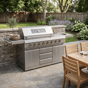 <span class=keywords><strong>Barbecue</strong></span> multifonctionnel 8B <span class=keywords><strong>en</strong></span> gros avec rôtissoire, contrôle de température, îlot de cuisine modulaire pour usage extérieur - Product Image 2