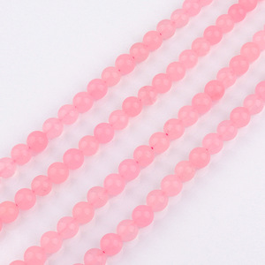 Groothandel 6mm-10mm roze ronde kristallen kralen accessoires natuurlijke steen losse kralen voor het maken van sieraden - Product Image 5