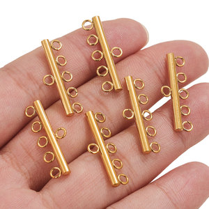 Raccordi per chiusura a tubo in acciaio inossidabile per collane a strati <span class=keywords><strong>2</strong></span>/3/4/5 distanziatori ad anello - Product Image 5