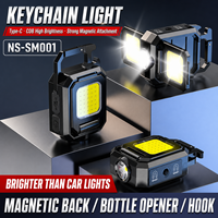 Lampe de camping multifonctionnelle portable en alliage d'aluminium avec LED COB, étanche IP44 et rechargeable