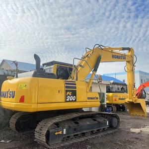 CE certified Good Condition Japanese Used 20 Ton Komatsu Pc200 Yellow <b>Black</b> Excavator For Sale - Product Image 2