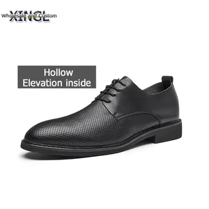 Main Product Less Than $30 High-quality Men's Multi-style Pointed Leather Shoes Custom Hollow Height Formal Dress Shoes