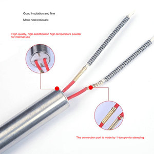 6 מ "מ 10 מ" מ 12 מ "מ 14 מ" מ נירוסטה מחמם טמפרטורה גבוהה הניתנים להתאמה אישית צינור חימום חשמלי 110v 220v ציוד 60w - Product Image 2