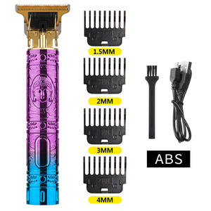 Usb recargable inalámbrico cero Gapped Vintage T9 Trimmer profesional peluquero máquina para cortar cabello <span class=keywords><strong>0</strong></span> <span class=keywords><strong>mm</strong></span> Golden Hair Clipper - Product Image 3