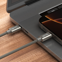 Câble USB Budi 65W 1m 3ft en nylon tressé, USB-C vers USB-C, PD65W, double type C, charge rapide, câble de données Android