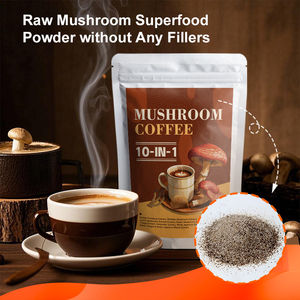 AMULYN 60 porciones 10 en 1 Super Mushroom Coffee Powder Bitter Taste Paquete OEM Café negro saludable con champiñones - Product Image 3
