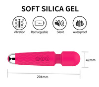Nuevo Vibrador Av Wand Japonés 2026, 20 Frecuencias, 8 Velocidades, Vibrador con Micrófono Mágico, Juguetes Sexuales para Mujeres