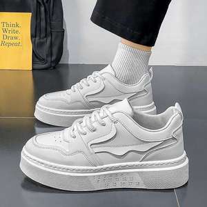 Zapatos de Chef para hombre, zapatos de trabajo de cocina de verano, impermeables, antideslizantes, a prueba de aceite, protección laboral, zapatillas deportivas informales con cordones, color negro - Product Image 3