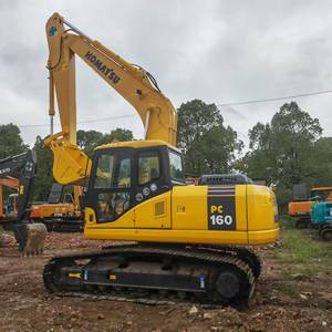 Excavadora KOMATSU PC 160 usada, capacidad de 16 toneladas, excelente estado, precio barato, maquinaria de segunda mano, engranaje de caja de cambios de motor - Product Image 2