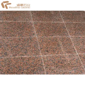 화강암 바닥 타일 화강암 조리대 부엌에 대한 광택 저렴한 Natrial 중국 G562 붉은 화강암 석판 돌