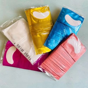 แผ่นแปะต่อขนตาปลอมแบบขายส่ง สีชมพู สีม่วง แผ่นมาส์กใต้ตา คอลลาเจน ไฮโดรเจล แผ่นแปะใต้ตาสีทอง - Product Image 3