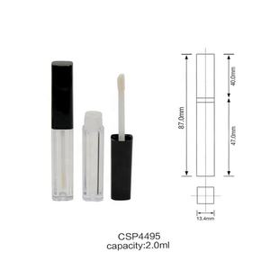 Échantillons Gratuits – Tubes de Brillant à Lèvres Carrés en Cristal de 2 ml, Vides, avec Pinceau, pour Vente en Gros et Marque Privée - Product Image 2