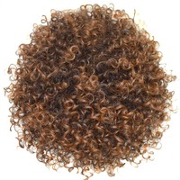 Nouveautés Perruques Courtes Frisées de 10 Pouces pour Femmes Noires, Synthétiques, Fabriquées à la Machine, Réglables, Style Afro Bouclé Profond, Coupe Pixie, Bonnet Petit Format