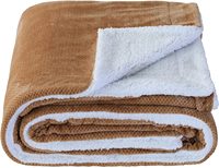 Usine en gros 100% Polyester gaufré Sherpa polaire personnalisable anti-boulochage Style européen-américain couverture de luxe hiver