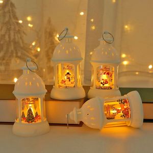 Décorations de Noël populaires, lanterne LED portable pour l'extérieur, pendentif pour arbre de Noël, Père Noël, bonhomme de neige, renne lumineux - Product Image 2