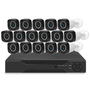 Système de caméra CCTV HD 16 canaux OEM, <span class=keywords><strong>kit</strong></span> DVR AHD 16CH pour extérieur, caméras analogiques 2MP, système de caméra de surveillance de sécurité 16 pièces - Product Image 1