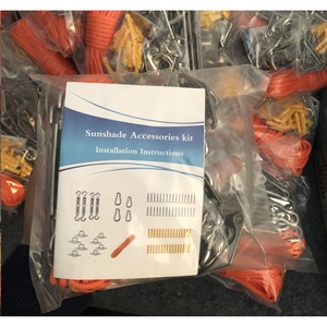 ชุดอุปกรณ์กันแดดสแตนเลส 304 พร้อมอุปกรณ์ยึดมุมสี่ด้าน M5 M6 M8 สำหรับใช้งานกลางแจ้ง - Product Image 2