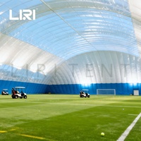 Dôme à membrane de grande portée pour structure de golf intérieure, utilisation toute l'année